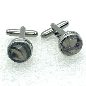 Cufflinks silver plated handcrafted  12mm mini Snaps